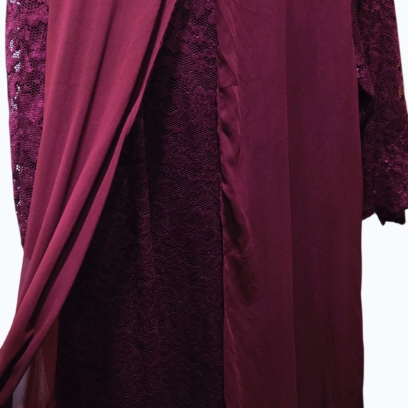 ROTITA Lace Stitching Chiffon Pearl 3/4 Sleeve Dress, Size 2X - Picture 7 of 8